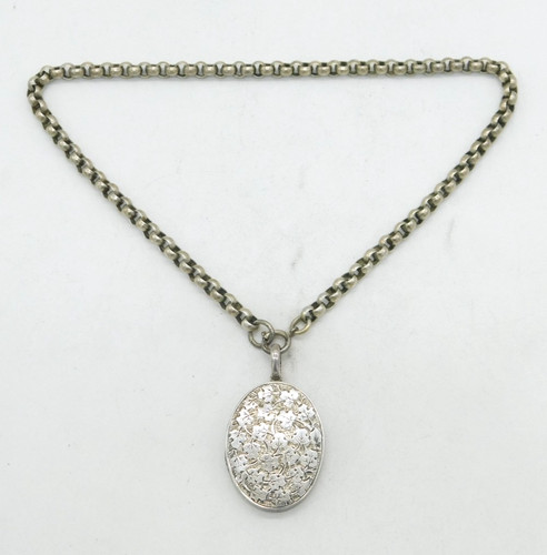 Victorian sterling silver leaf - sterling,