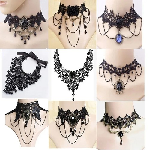 Gothic victorian black - victorian, lace