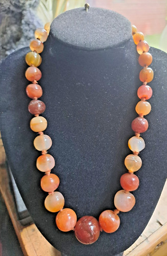 Vintage carnelian bead - vintage,