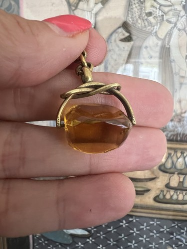 Victorian spinner fob - , pendant