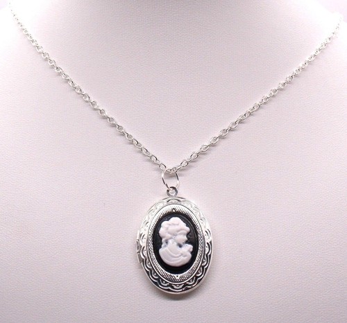 Photo locket silver charm with - locket,