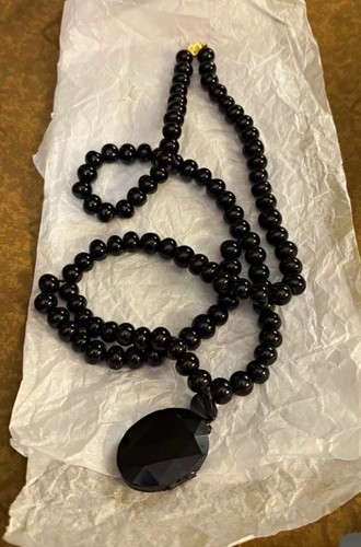 Antique victorian black - black, glass