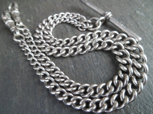Chunky solid silver double - chunky, hm
