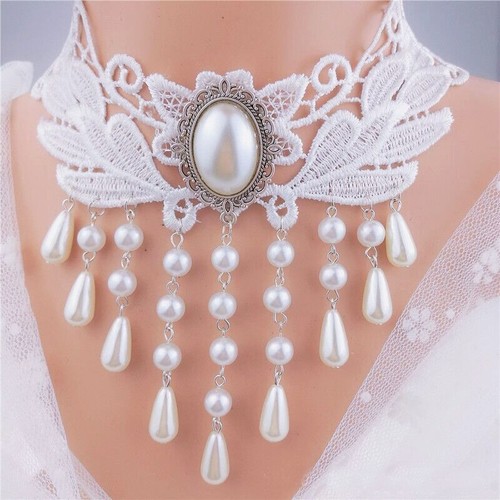 Goth white lace - white, victorian