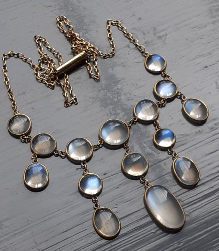Victorian gold moonstone - victorian,