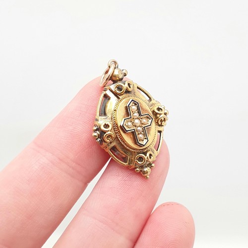Antique 15ct gold pearl - gold,