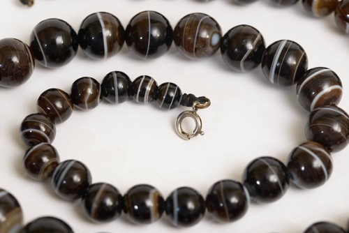 Victorian natural banded agate - victorian,