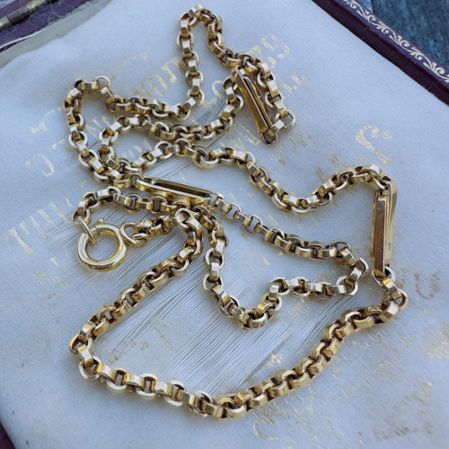 Antique 9ct gold belcher - antique, &