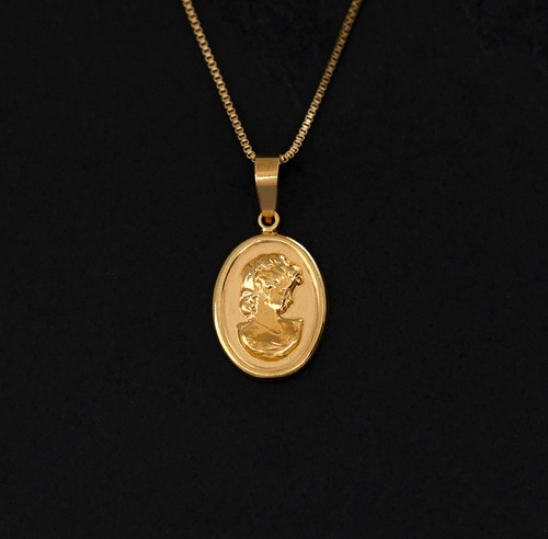 Gold filled cameo victorian - gold,
