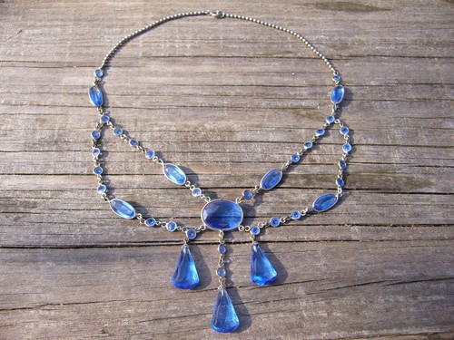 Victorian blue paste and - , white