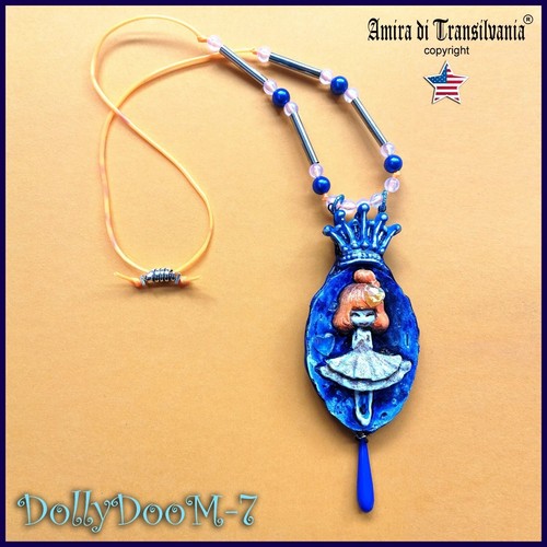 Blue doll crown fashion - blue,